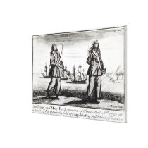 Ann Bonny and Mary Stretched Canvas Print