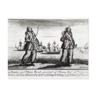 Ann Bonny and Mary Postcard by bridgemanart