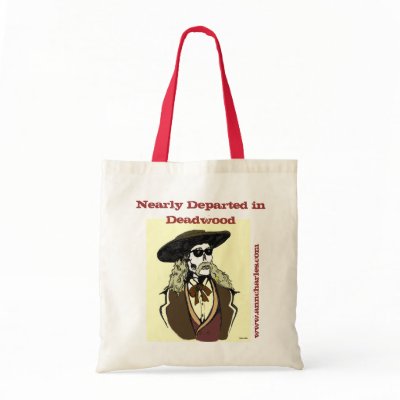 Ann Charles' Nearly Departed in Deadwood Tote Bag by AnnCharlesAuthor