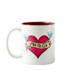 Anna - Custom Heart Tattoo T-shirts & Gifts mugs