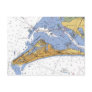 Anna Maria Island Florida Nautical chart Postcard