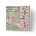 Annabell Lee, digital collage Button