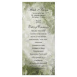 Annabelle Hydrangea Wedding Program Customized Rack Card