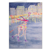 Annabelle on Ice Blank Card