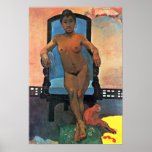 Annah the Javanese by Eugene Henri Paul Gauguin Poster