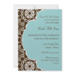 AnnaLiese Damask - Blue Bridal Shower Invite