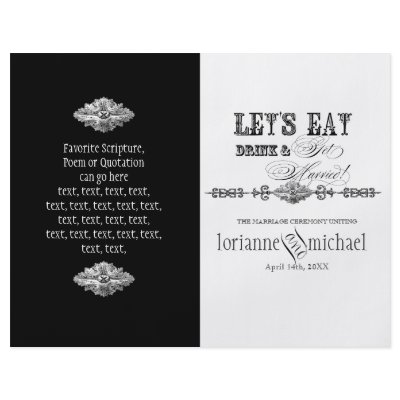 AnnaLiese Damask - Formal Wedding Program by AudreyJeanne