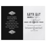 AnnaLiese Damask - Formal Wedding Program flyers