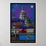 Annapolis Holiday with title Print