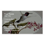 Anna's hummingbird  flowers business cards