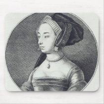 Anne Boleyn, etched by Wenceslaus Hollar, 1649 Mouse Pads
