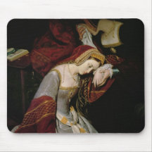 Anne Boleyn  in the Tower, detail, 1835 Mouse Mats