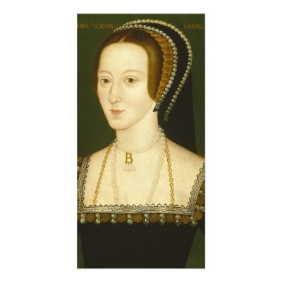 Anne Boleyn Second Wife of Henry VIII Portrait Personalized Photo Card by wallarts