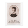 Anne Brontë portrait sepia Postcard