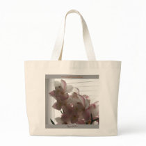 Anne's Spring Orchids Large Tote Bag