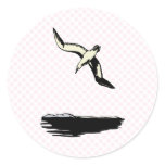 Annie Albatross Round Sticker