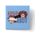 Annie Loves Andy Tshirts and Gifts Button