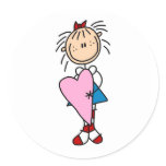 Annie With Huge Heart Sticker