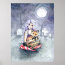 Annie's Fox Gothic Girl and Fox Poster