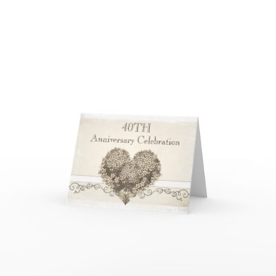 anniversary celebration invitation vintage card by jinaiji