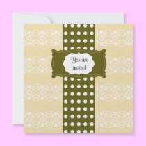 Anniversary Elegant Damask (Orange) invitations