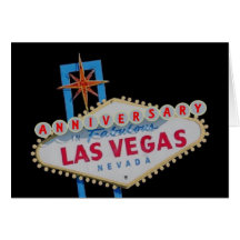 ANNIVERSARY In Fabulous Las Vegas Card