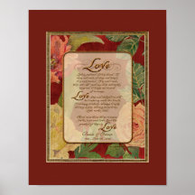 Anniversary, Love Chapter 1 Corinthians 13 Print