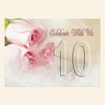 Anniversary party invitation for 10 years invitations