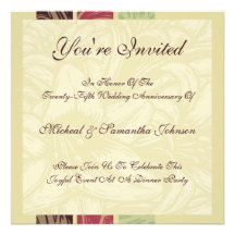 Anniversary Party Morrocan Nights Invitation