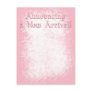 Announcing a New Arrival Pink Post Card