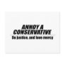Annoy a Conservative - do justice Postcards