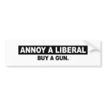 ANNOY A LIBERAL- BUY A GUN BUMPER STICKERS