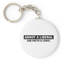 ANNOY A LIBERAL- USE FACTS AND LOGIC KEYCHAINS