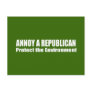 Annoy A Republican Save the Environment Postcard