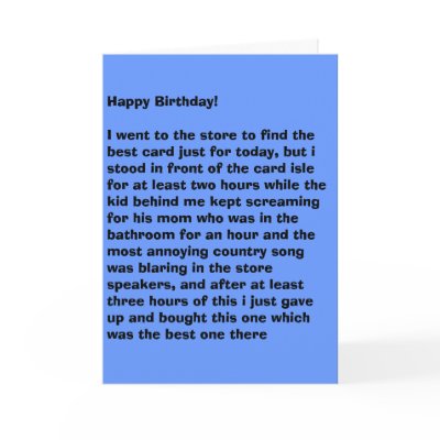 Annoyed Birthday Card by twinkletoes1