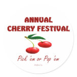 Annual Cherry Festival stickers