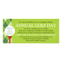 Annual Golf day corporate group event invitation