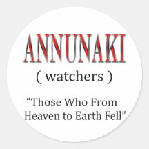 Annunaki From Heaven to Earth Fell Sticker