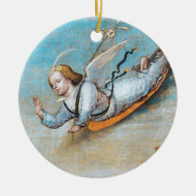 ANNUNCIATION ANGEL MONOGRAM CHRISTMAS ORNAMENTS
