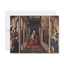 Annunciation By Eyck Jan Van (Best Quality) Invitation
