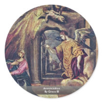 Annunciation By Greco El Stickers