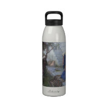 Annunciation by JW Waterhouse, Victorian Religious Drinking Bottle
