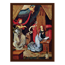 Annunciation By Leyden Lucas Van (Best Quality) Postcard