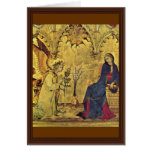 Annunciation Detail By Martini Simone Card