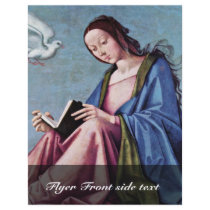 Annunciation (Reading Mary) By Lorenzo Costa Full Color Flyer