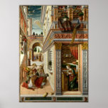 Annunciation With St. Emidius, 1486 Print