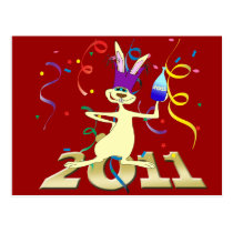 Ano do Coelho 2011 Year of the Rabbit party postcards