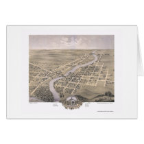 Anoka, MN Panoramic Map - 1869 Card