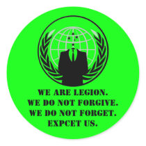 Anon round sticker