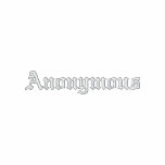 Anonymous Black Polo Shirt (front/back/sleeves) embroidered shirts